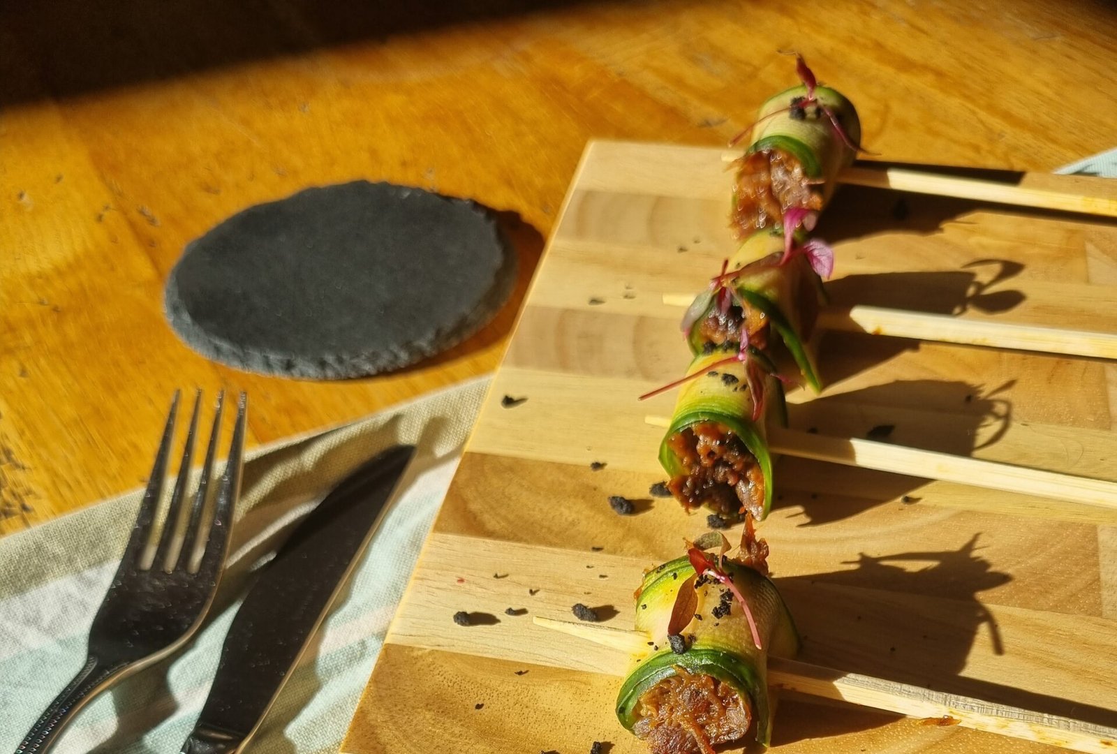 Restaurant-quality canapés served at a private event in London Japanese-influenced canapés for luxury London events Seasonal canapé catering in London Bold flavour canapés for London receptions High-end canapé service for private London venues Modern event catering in London with refined presentation Premium London canapé catering for corporate events Elegant small bites for London dinner parties and launches London-based chefs delivering beautifully presented canapés Private chef canapé service across London